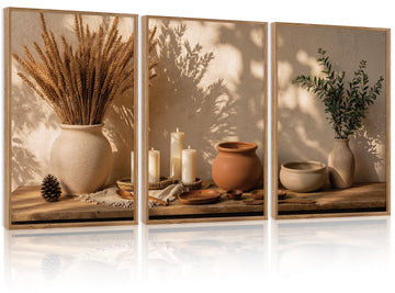Vintage Still Life Wall Art Farmhouse Botanical Vase Wall Decor