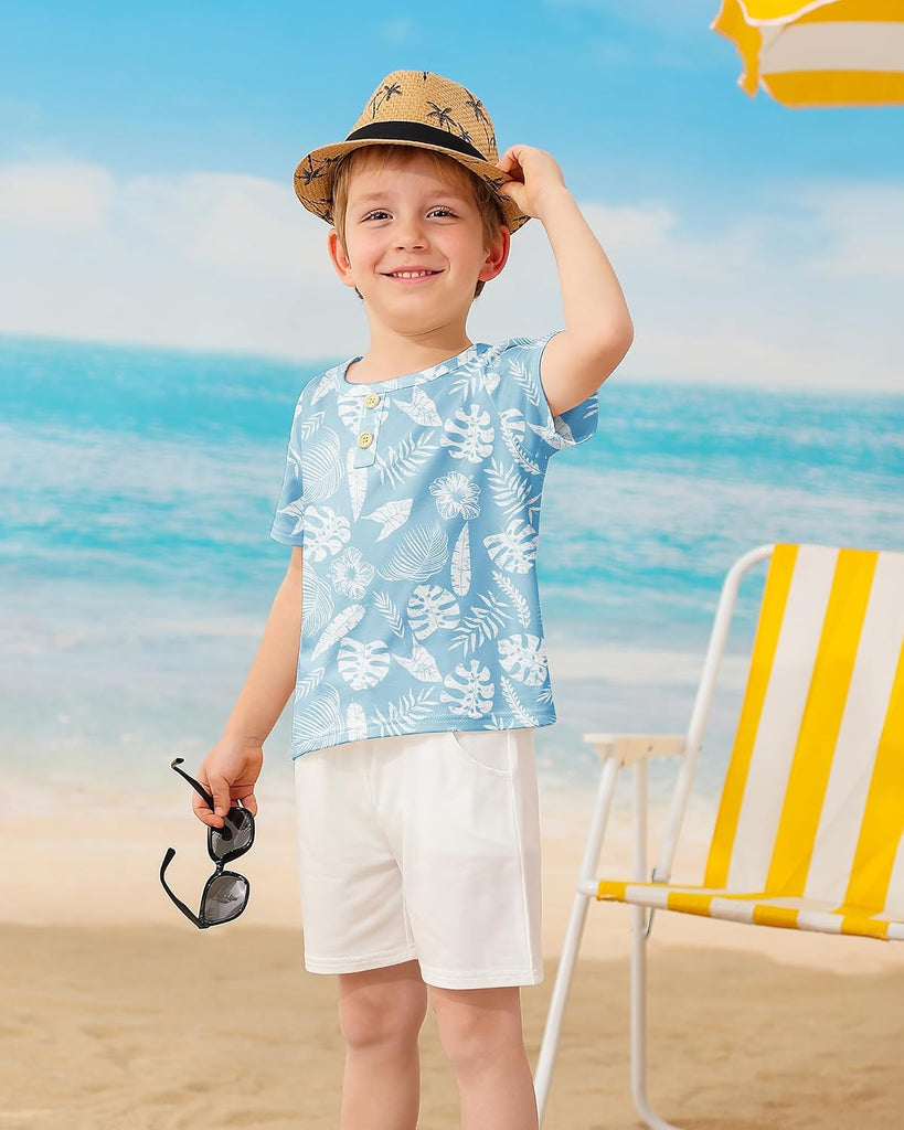 Toddler Boy Clothes Short Sleeve T-Shirt + Shorts Set 2PCS Outfit