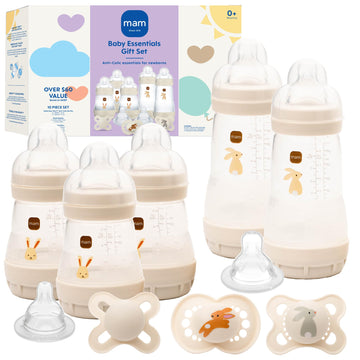 Easy Start Anti-Colic 5 Baby Bottle & 3 Pacifier Newborn Gift Set