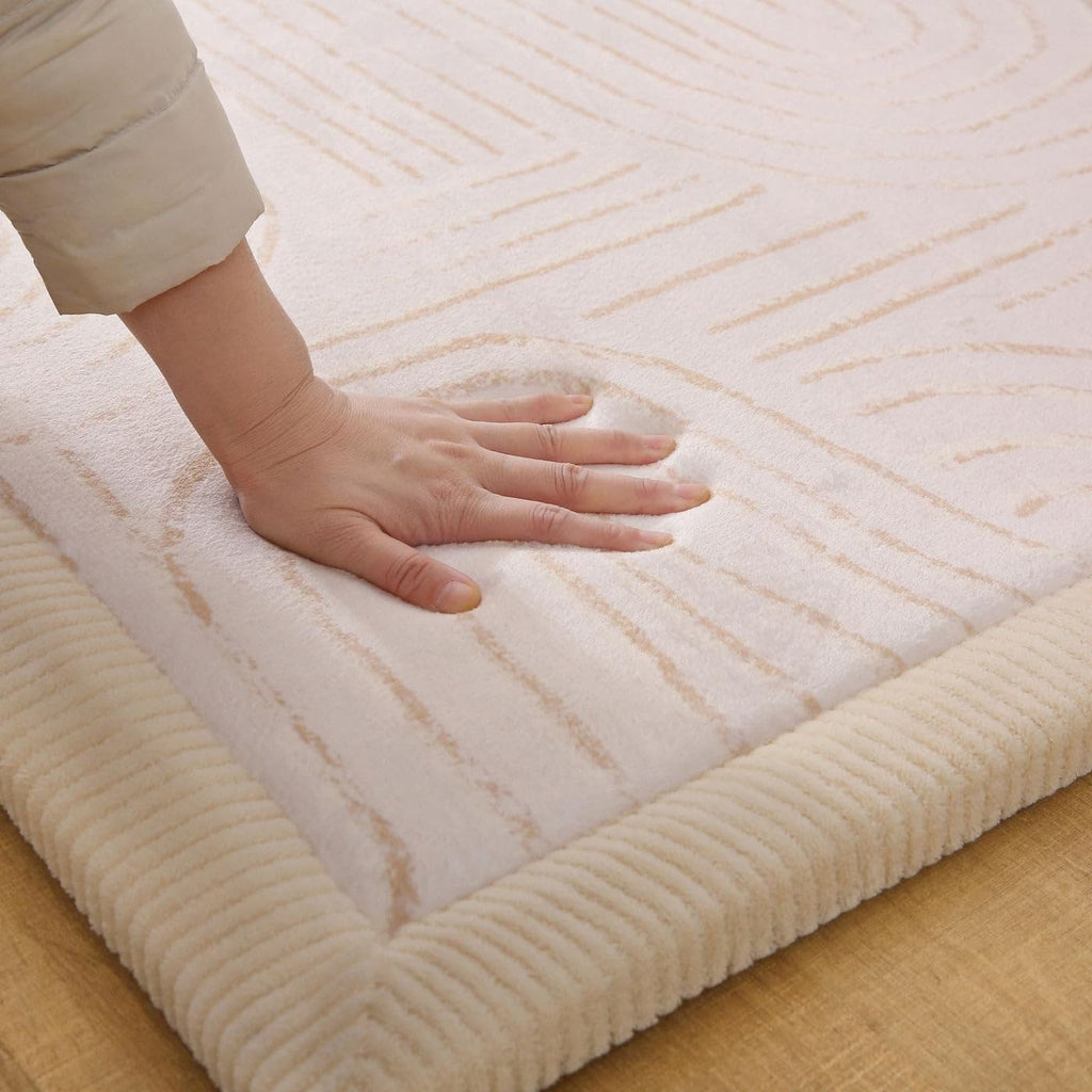 CloudSoft Baby Play Mat for Floor 60" x 80" Zen Garden