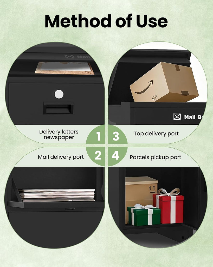 Package Delivery Boxes Delivery Box, Weatherproof Large Drop Boxes Sticker, Package Drop Box (37.9*15.7*15.7 in)
