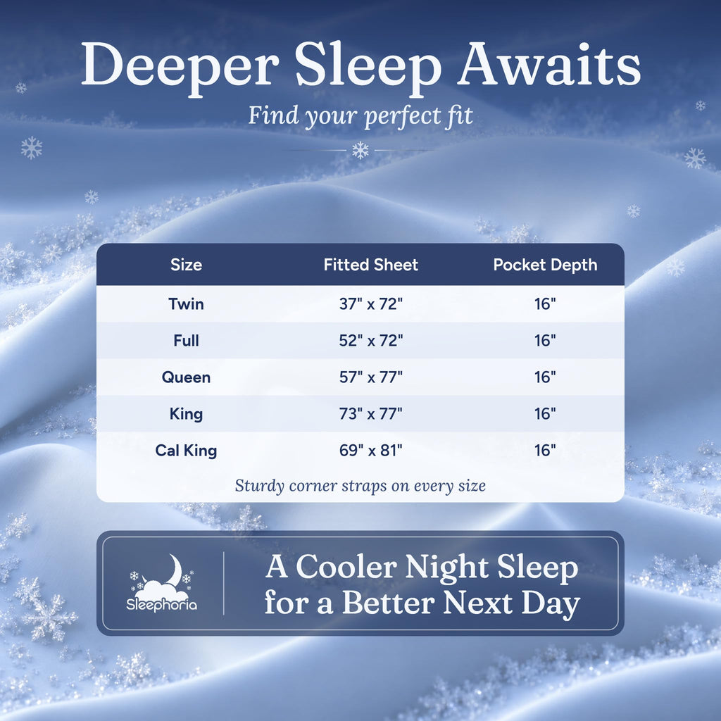 Cooling Fitted Sheet Queen Size - 1 PC BreezeWeave Cooling Sheets for Hot Sleepers & Cool w/ 16 in Deep Pocket