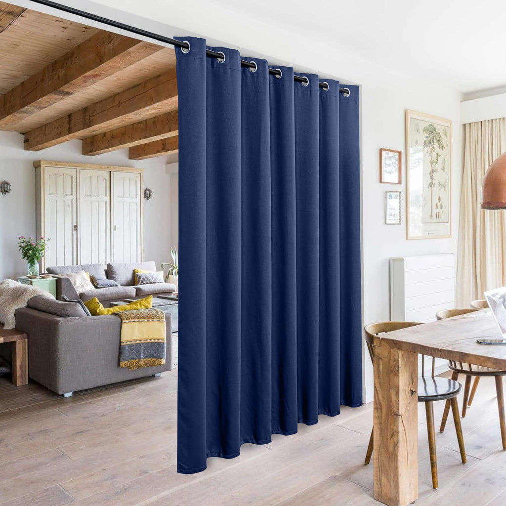 Sliding Door Curtains, Grommet Blackout Curtain Thick Vertical Blinds Privacy Thermal Insulated Room Divider