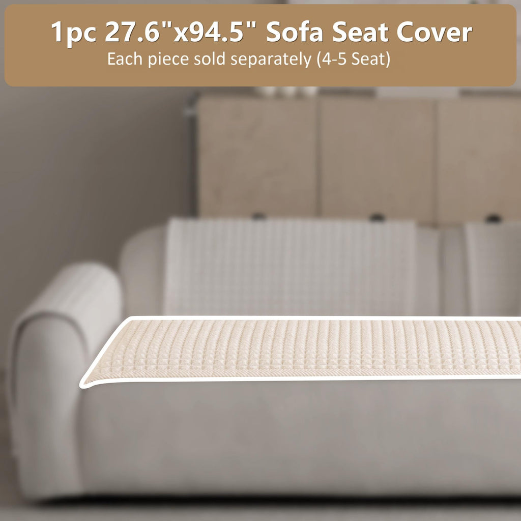 Soft Velvet Sectional Couch Covers Washable(1PC, 27.6"x94.5")