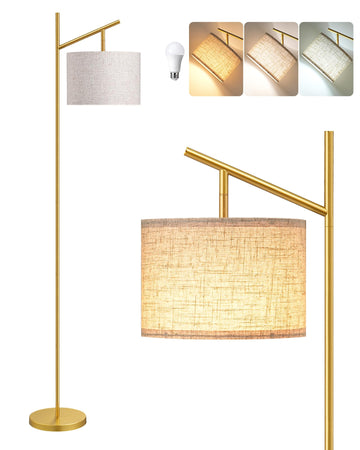 64.7" Gold Modern Floor Lamps, Arc Standing Lamp