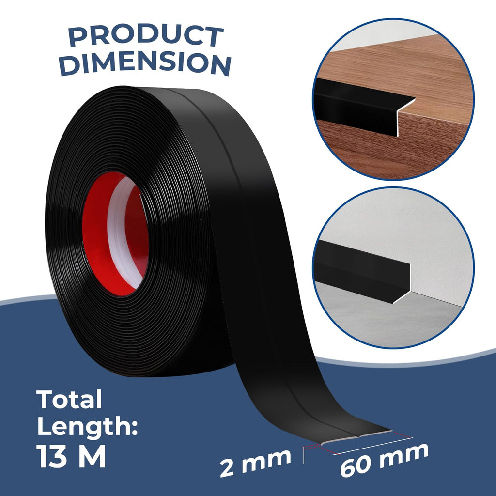 2.4 In x 42.7 FT Wall Corner Protector Moulding Trim Peel and Stick
