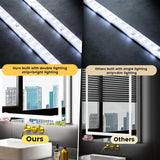 24X32 LED Bathroom Mirror with Lights, Anti-Fog, Dimmable, Backlit + Front Lit, Lighted Bathroom Vanity Mirror for