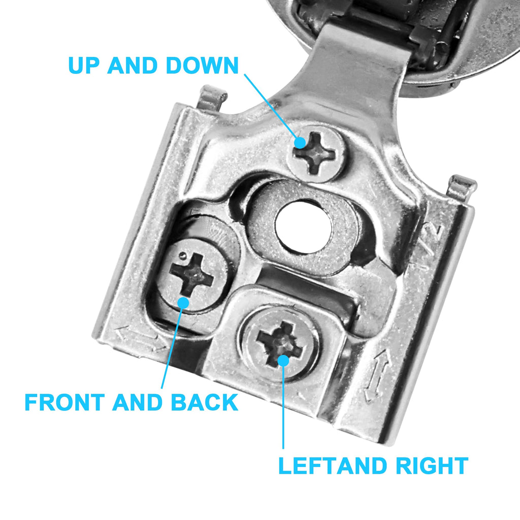 30 Pack 1/2 Inch Overlay Soft Close Cabinet Hinges