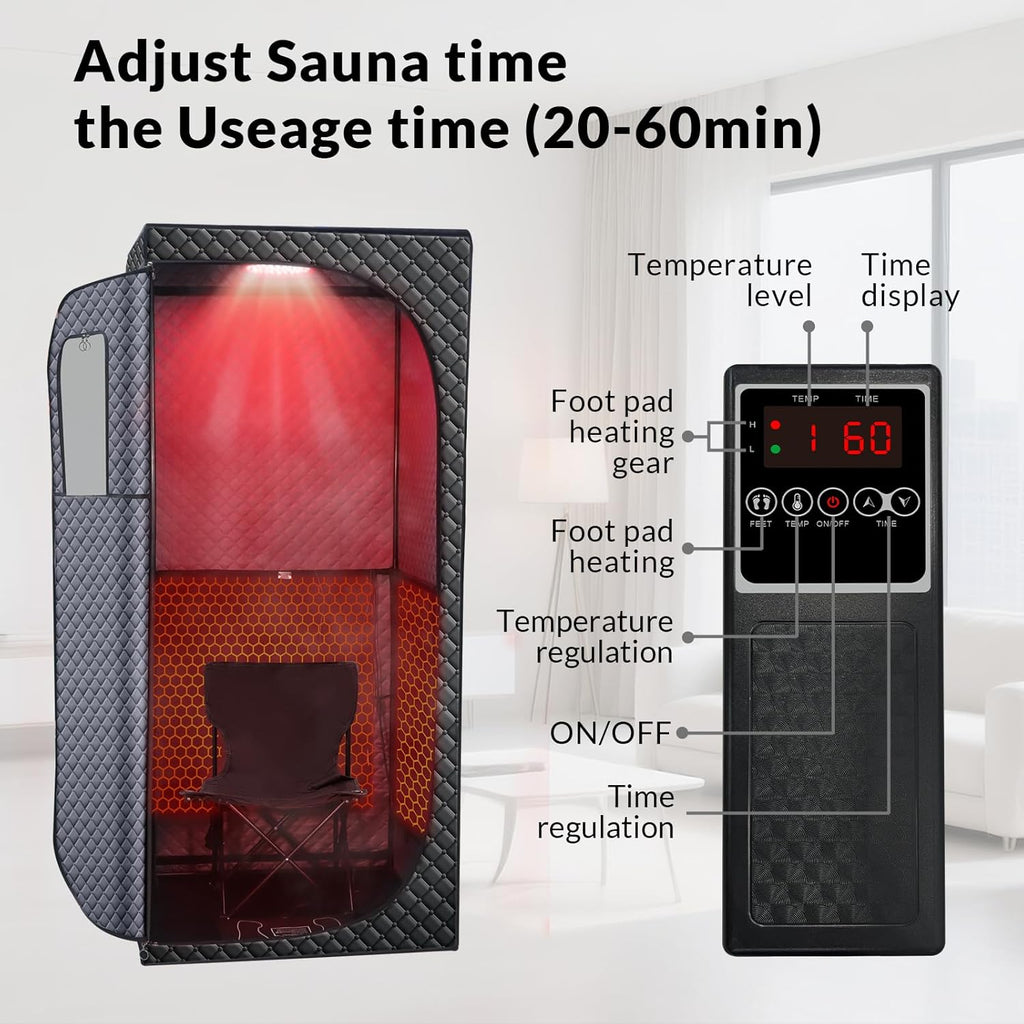 Dry Infrared Sauna, Red Light Therapy Saunas for Relaxation, Detox and Muscle Relief