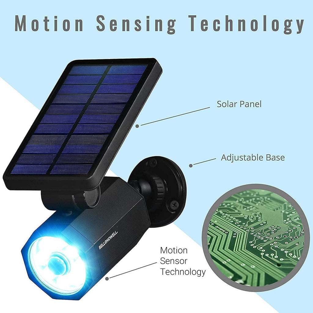 Bionic Spotlight LED Solar Lights Solar-Powered Spot Light with 25 Feet Motion Sensor Outdoor Waterproof Frost
