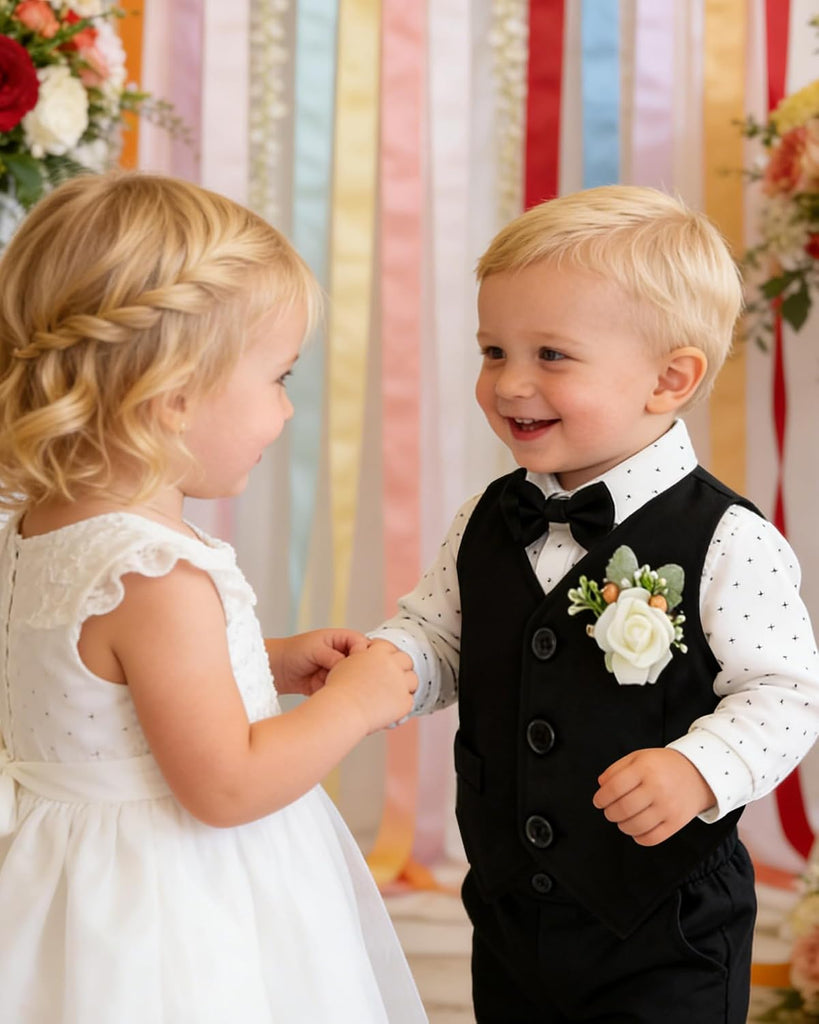 Baby Boy Baptism Outfit Suit Set Christening Formal
