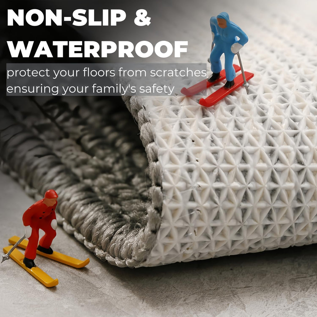 GIB Kitchen Rugs Mats for Floor Set of 2, Non Slip/Skid Kitchen Runner Rugs, Super Absorbent Machine Washable Soft