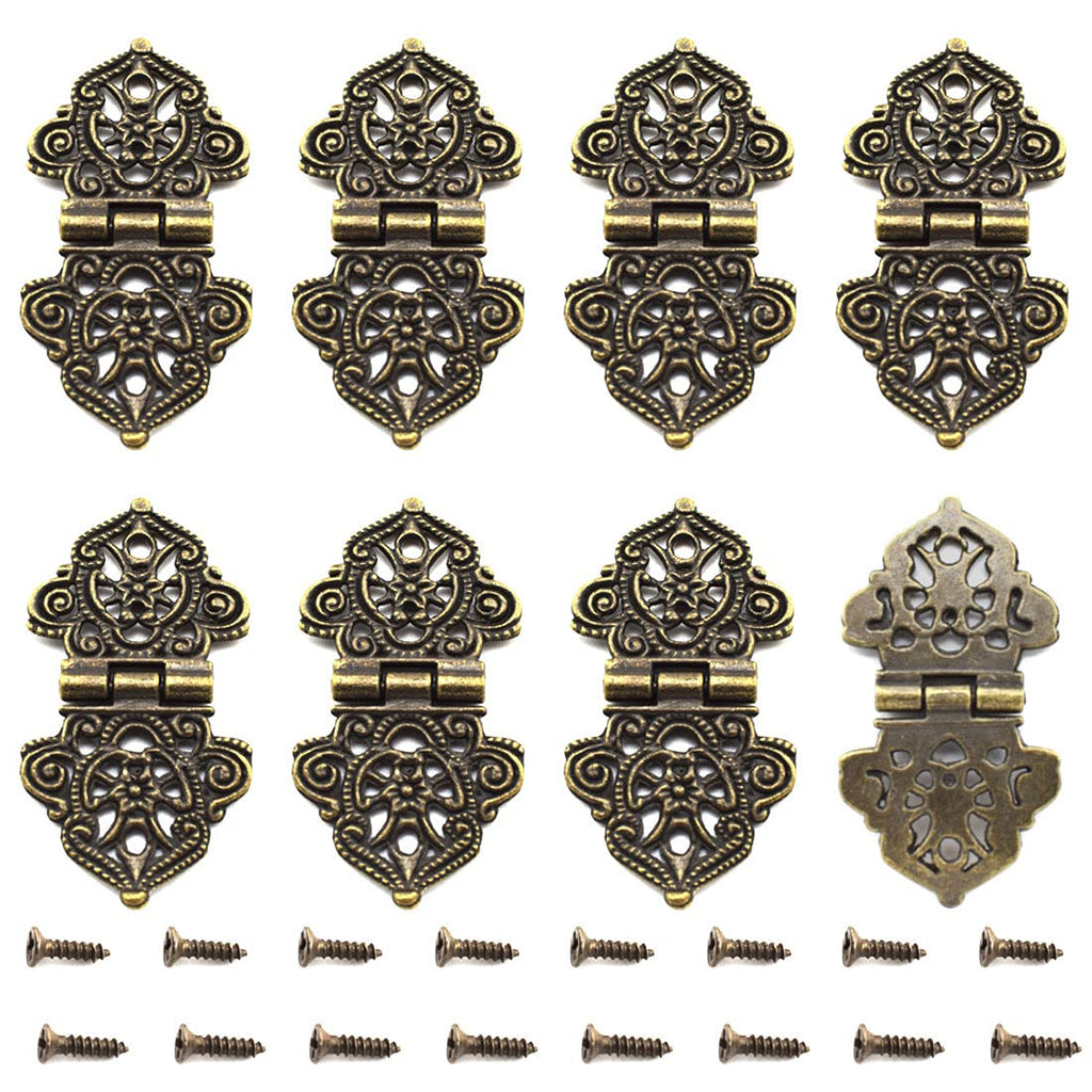 Antique Mini Folding Hinges Retro Bronze