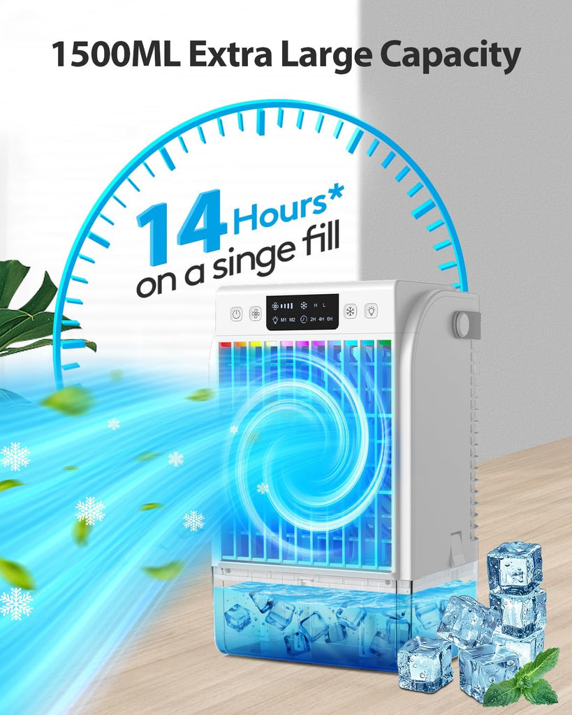 Portable Air Conditioners Fan,Evaporative Mini Room Air Conditioners