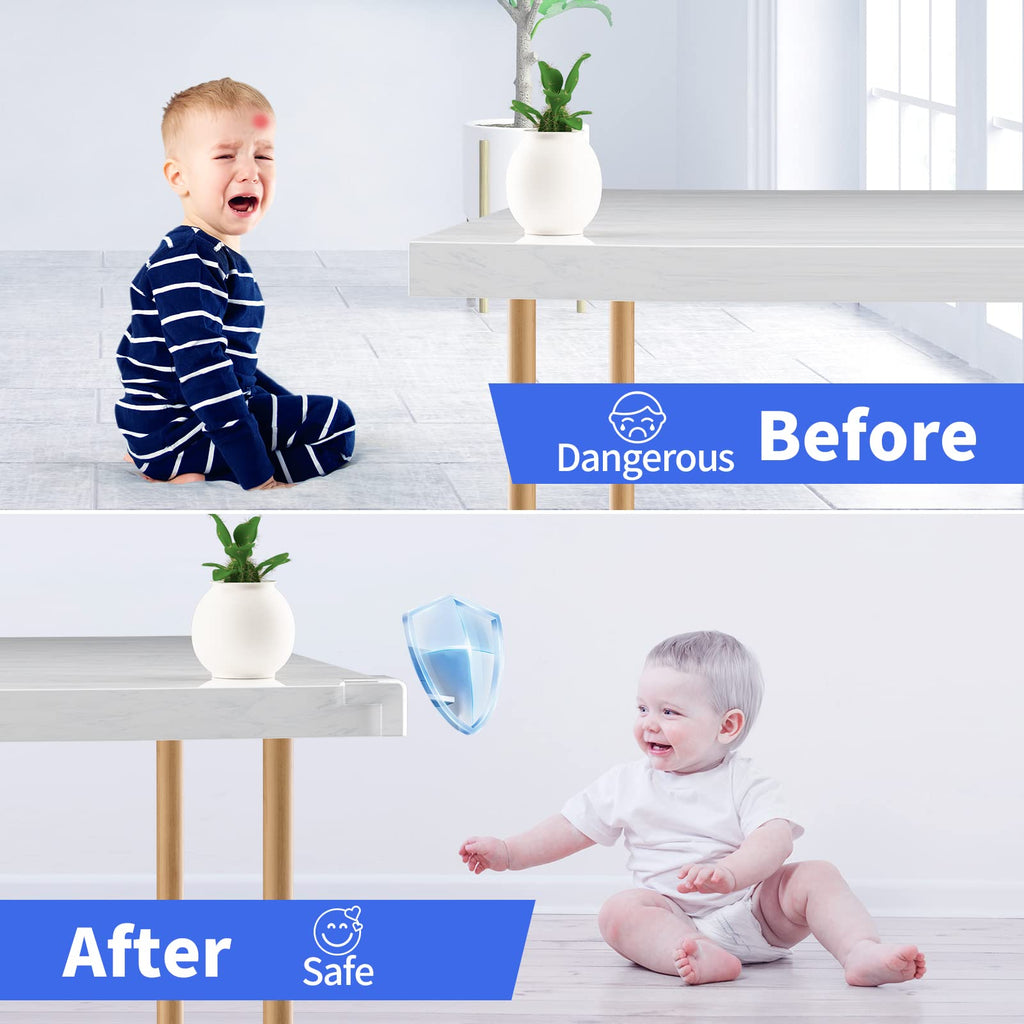 18 Pack Corner Protectors Baby Proof Corners and Edges Protector, Extra Large Clear Table Corner Protectors for Baby