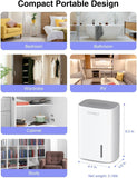 Small Dehumidifier for Home, 30 OZ Mini Quiet Dehumidifiers for Bedroom