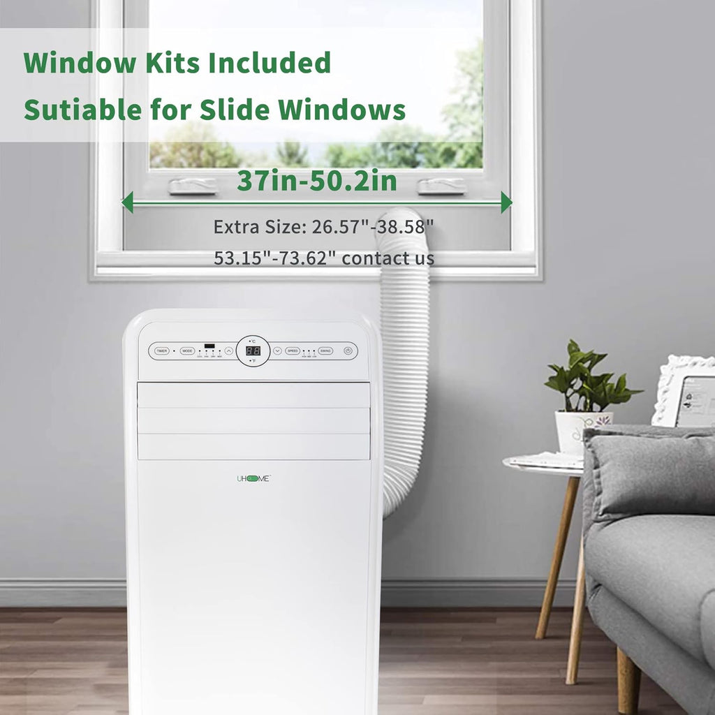 12,000 BTU, 2024 New Portable Air Conditioner with Heat, 4-in-1 function Dehumidifier & Fan