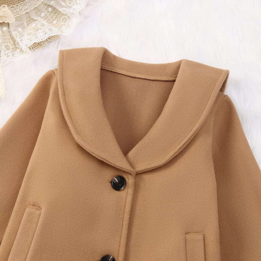 Baby Boy Girl Coat Toddler Pea Coat Fall Winter Jacket Outerwear for Baby Buttons Coat Clothes