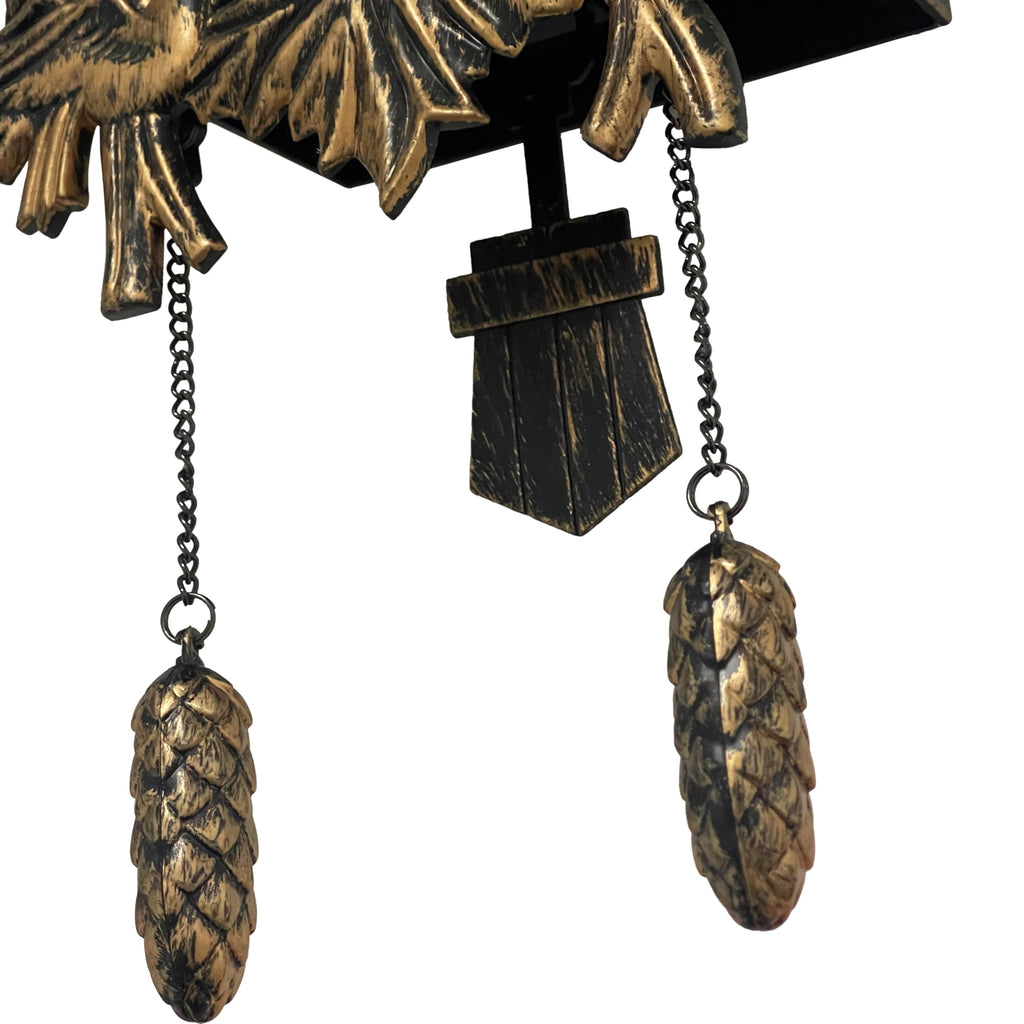 Chiming Cookoo Clock Brown Vintage Bird Flapping Cuckoo Clocks Volume Adjustable Coo Coo Clocks Wall Decoration