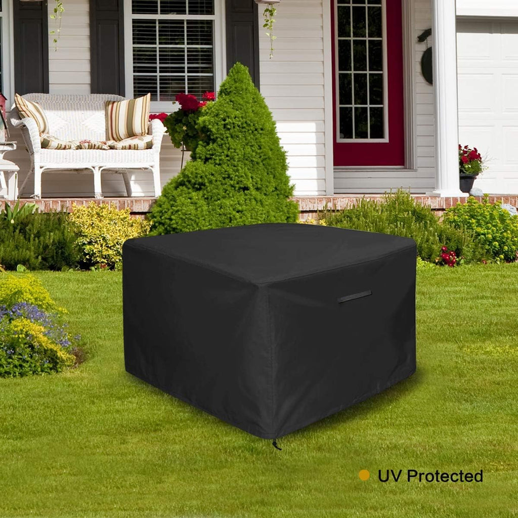 Gas firepit Cover Square 31 inches x 31 inches, Black