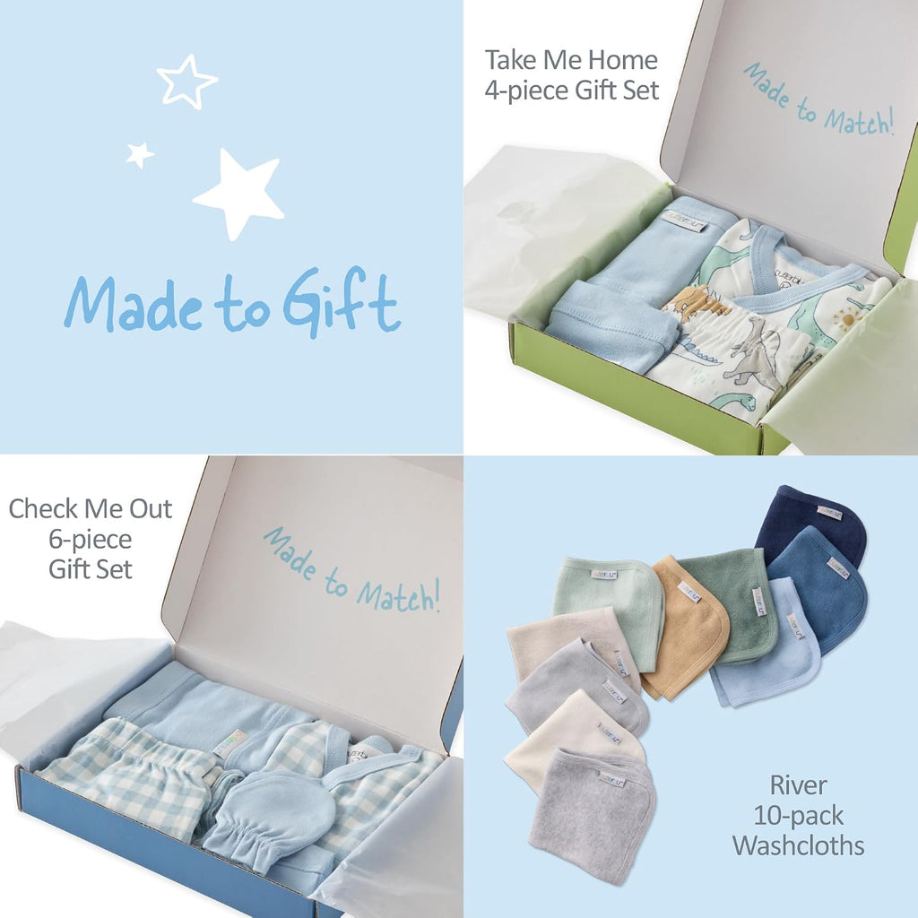 Welcome Home Piece Baby Gift Set 100% Organic Cotton in Box