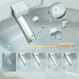 Casta Diva Smart Toilet with Bidet Built in, Auto Open/Close Lid,1000g MaP Flush, Heated Seat & Foam Dispenser