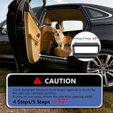 Dog Steps for Car, Truck, SUV, Dog Stairs for Car with Upgraded Non-Slip Surface, Foldable Dog Ramp for Car