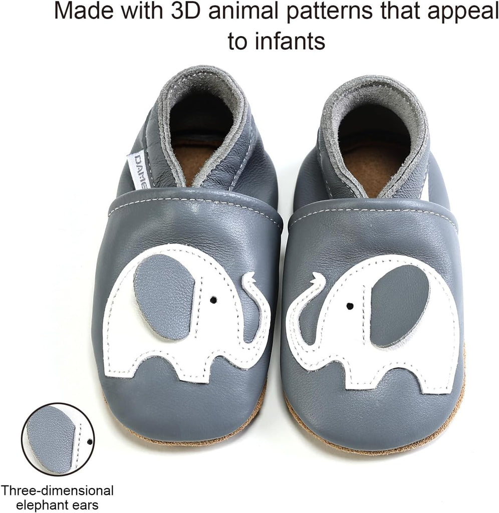 Baby Shoes Genuine Leather Soft Sole Non-Slip Infant Toddler Moccasins