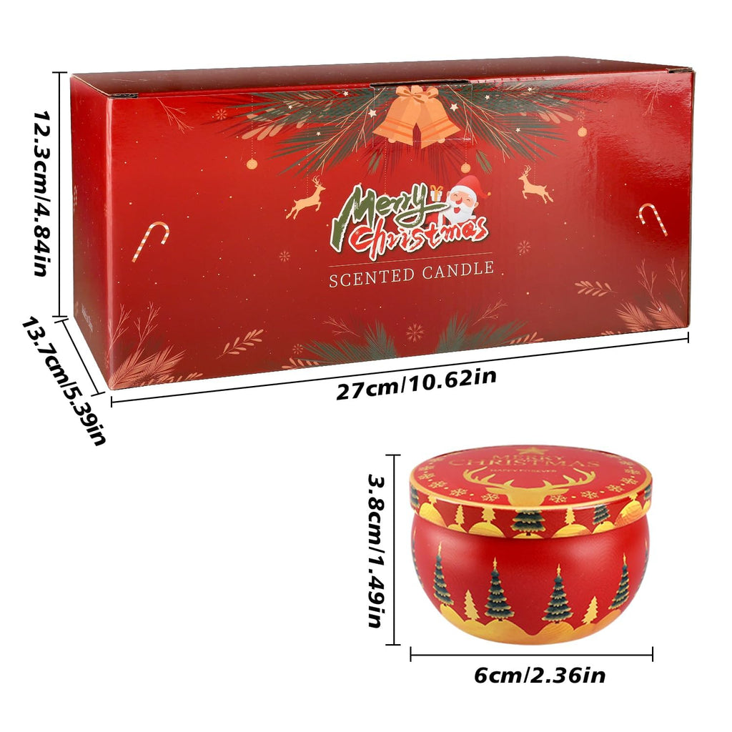24 Pack Christmas Scented Candles, Soy Wax Gift Set