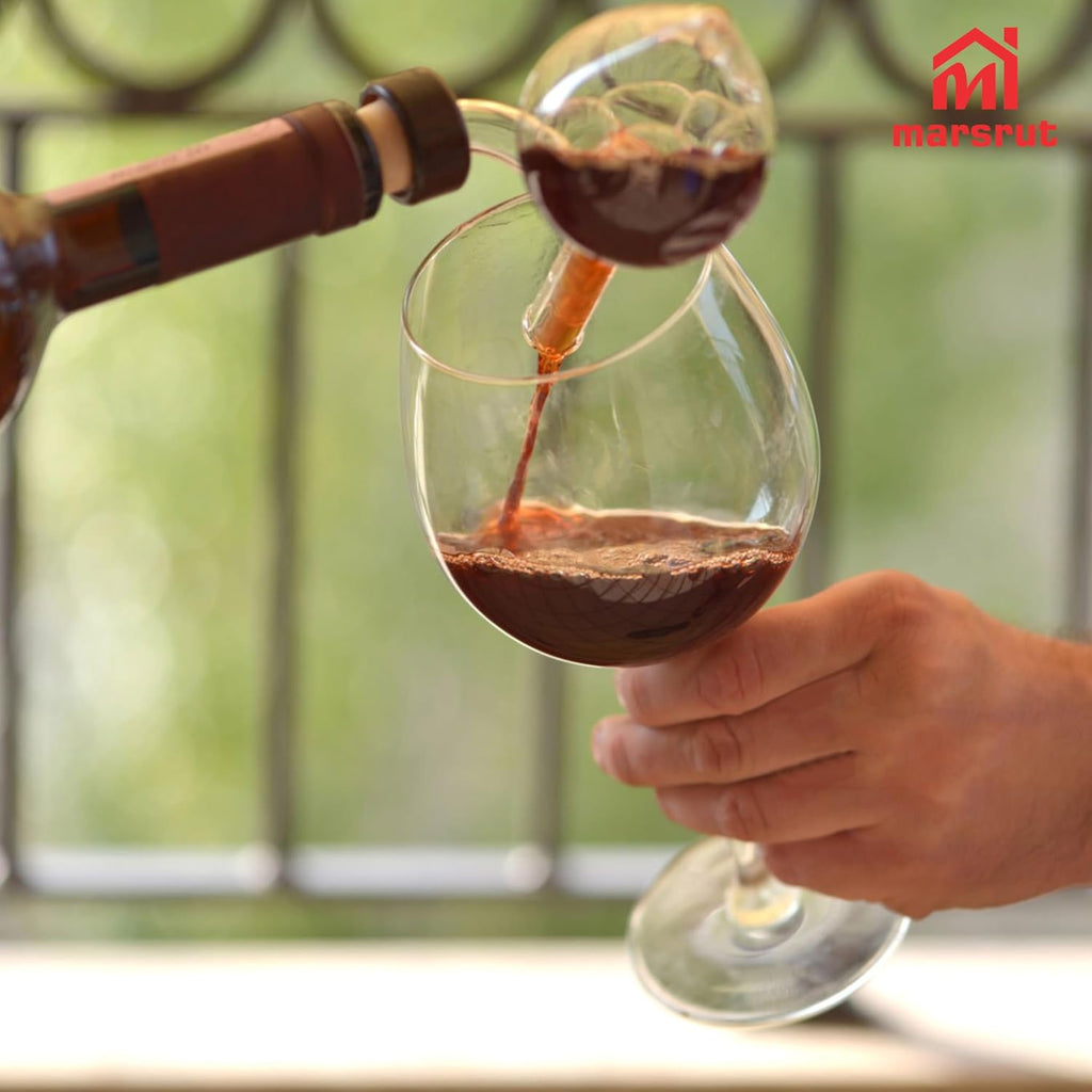 Wine Aerator Decanter Bulb, Italian Aireador De Vino, Wine Whisky Bottle Decantador Dosificador Pourer for Taste