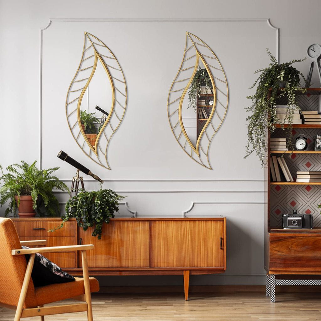 Gold Wall Mirror, 45" x 18.5" Bathroom Decor Vanity Mirror