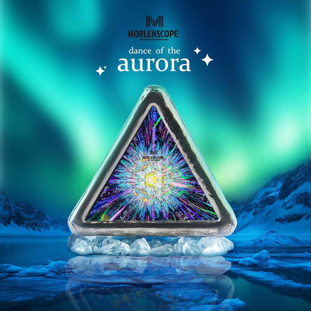 10" Aurora Kaleidoscope for Adults, Stained Glass Handmade Adult Kaleidoscope with Gift Box,Anniversary Birthday