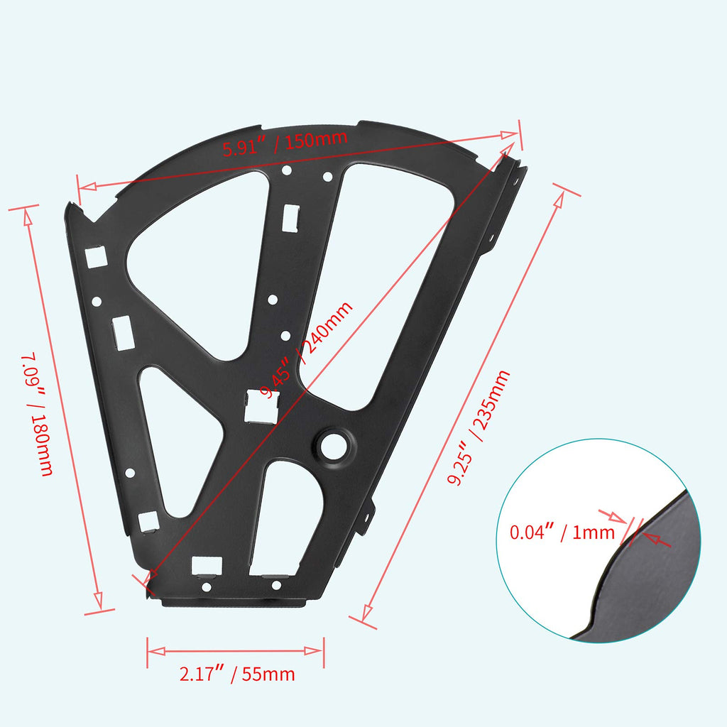 2 Layers Shoes Drawer Cabinet Hinges Flip Frames, Black, 1 Pair