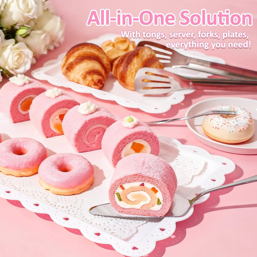 Cupcake Stand, Dessert Table Display Set,Tiered Tray Stand - Set of 36