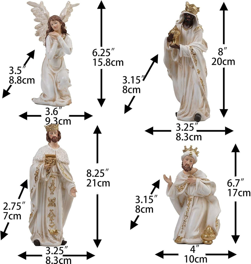 Nativity Set Christmas Scene Set Figurines Statue 8 Inch 11 Pcs
