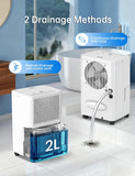2500 Sq. Ft 30 Pints Dehumidifier Equipped With Drainage Hose, Automatic Defrosting, for Basement, Home, Bathroom