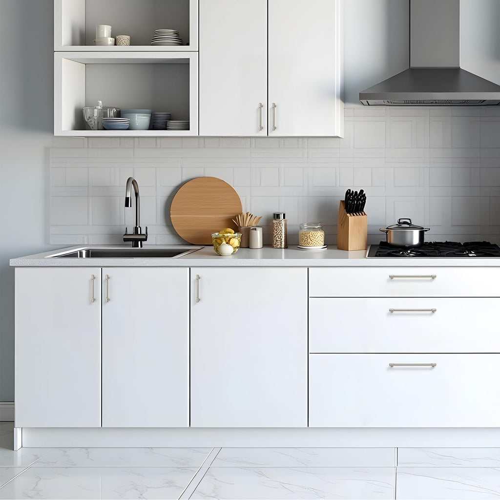 Brushed Nickel Kitchen Pulls Cabinet Handles 4 Inch 20 Pack
