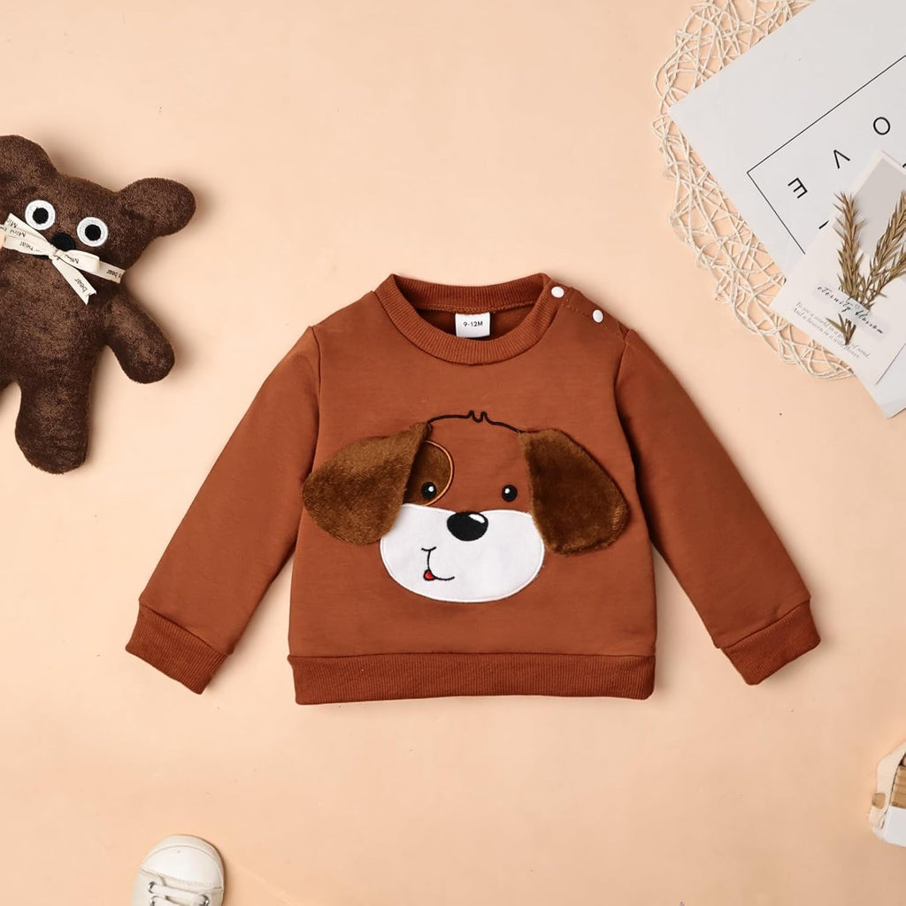 Toddler Baby Boy Outfit Fall Winter Boy Clothes Long Sleeve Cute Cartoon Sweatsweatshirts Pants Outfits