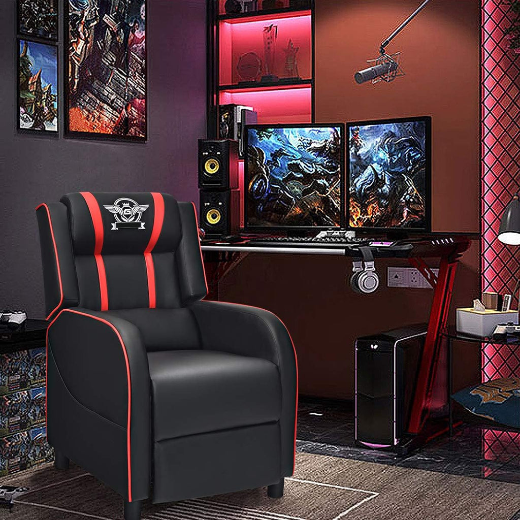 Gaming Recliner Chair, Adjustable Massage Gaming Chairs for Adults, Ergonomic Comfortable Lounge Leather Sofa
