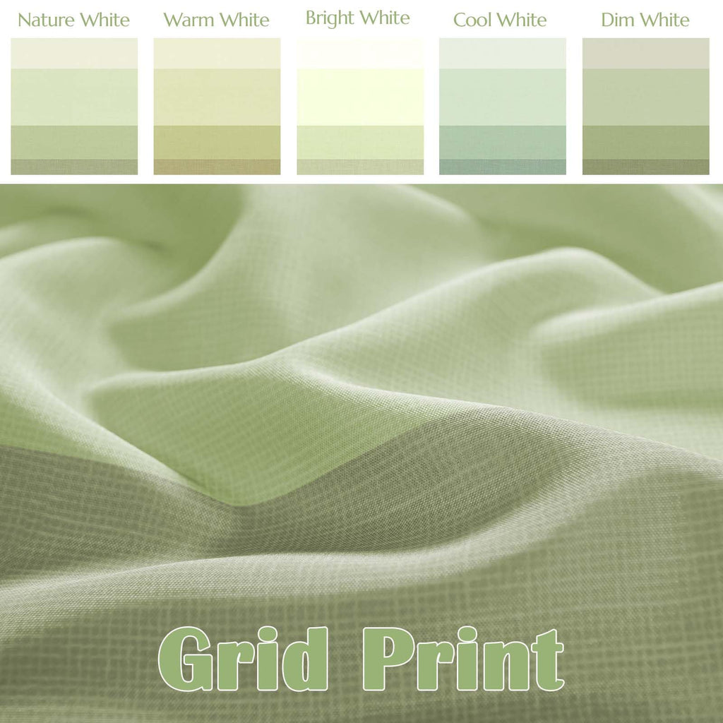 Extra Long Green Shower Curtain 70x84 inch12 Hooks