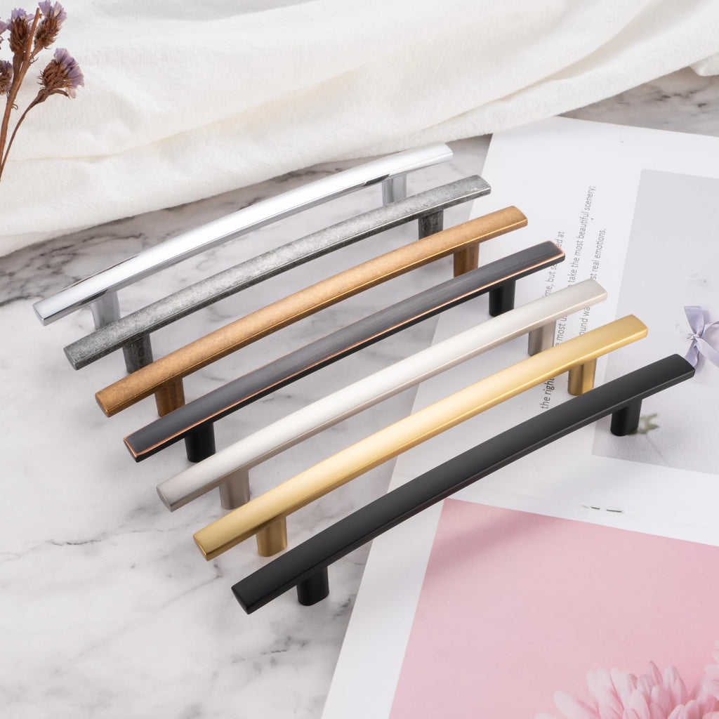 3 Inch Polished Chrome Cabinet Pulls Curved Handles 10 Pack P2204