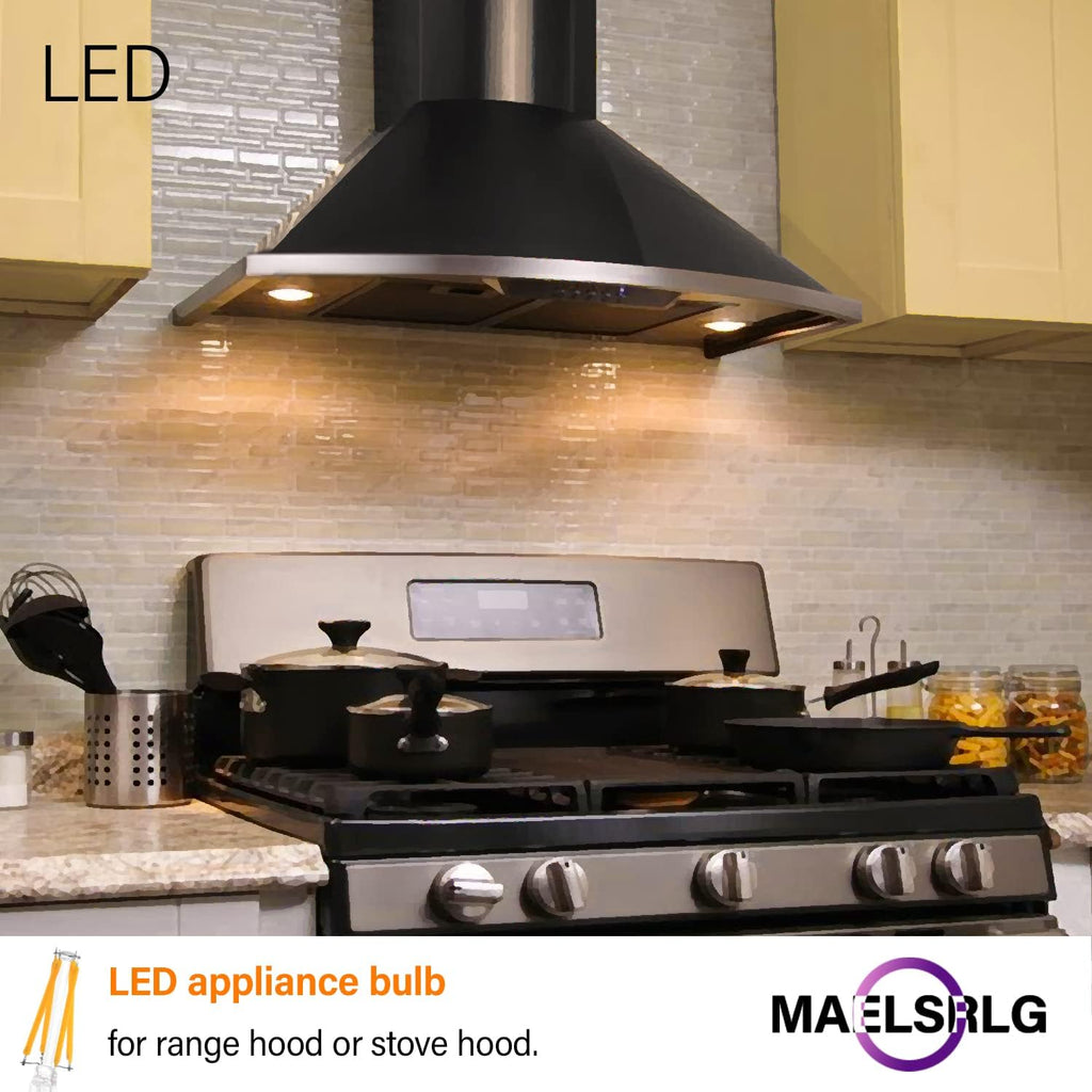 LED Appliance Bulb, 40W Equivalent, Range Hood Light Bulbs, Soft White 2700K, 5W 500 Lumens, Non-Dimmable, E26 Base