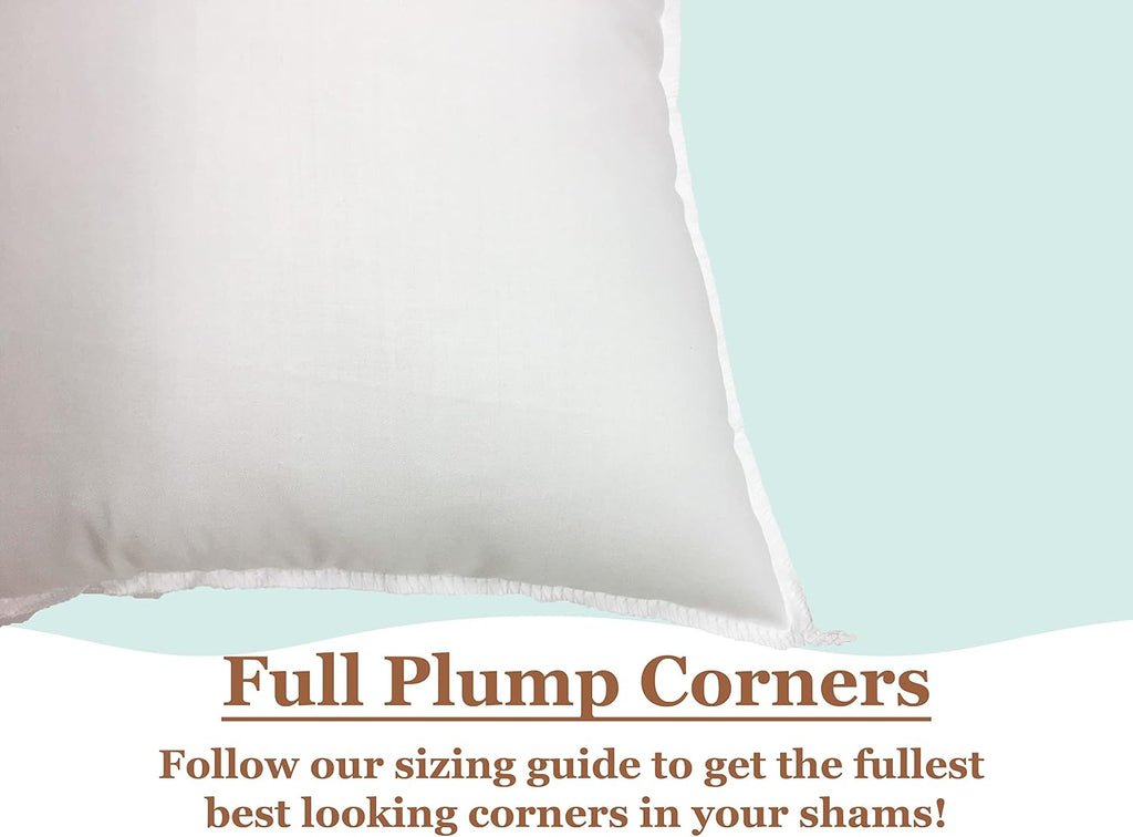 Premium Polyester Pillow Insert - 20x20 Soft Decorative Pillow