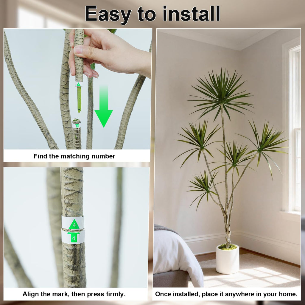 Dracaena Marginata Artificial Plant 6ft Tall Fake Tree Indoor Home