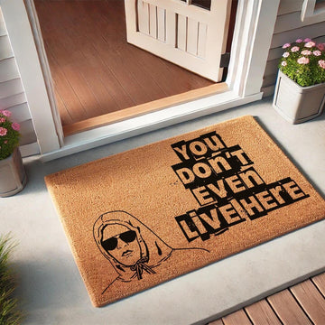 Funny Coir Doormat Welcome Front Door Porch Decor for The Entrance Way Heavy-Duty Non Slip Outdoor 30 x 18inch (You