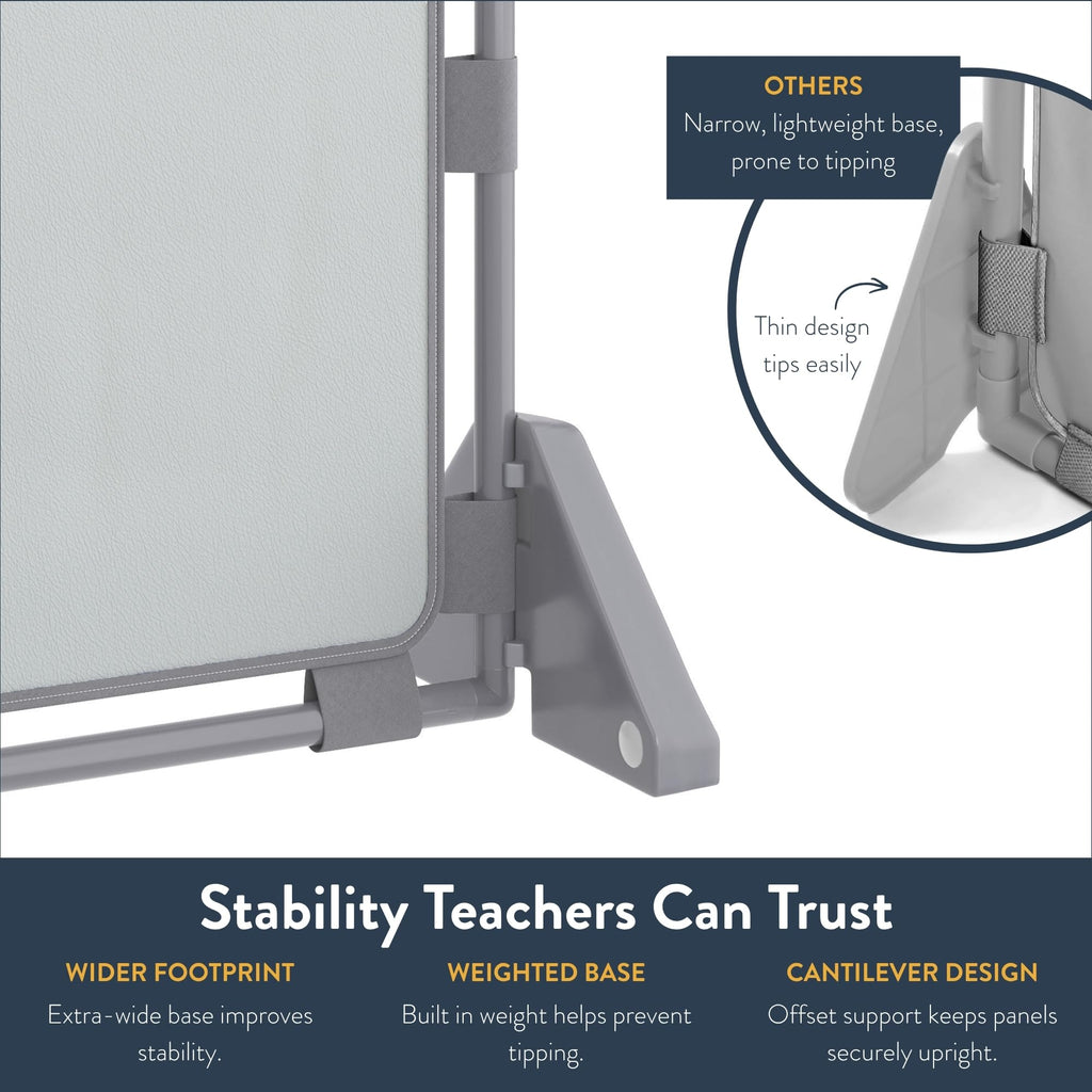 PlayPanel Room Divider 59.5" x 47.5", Glacier Gray