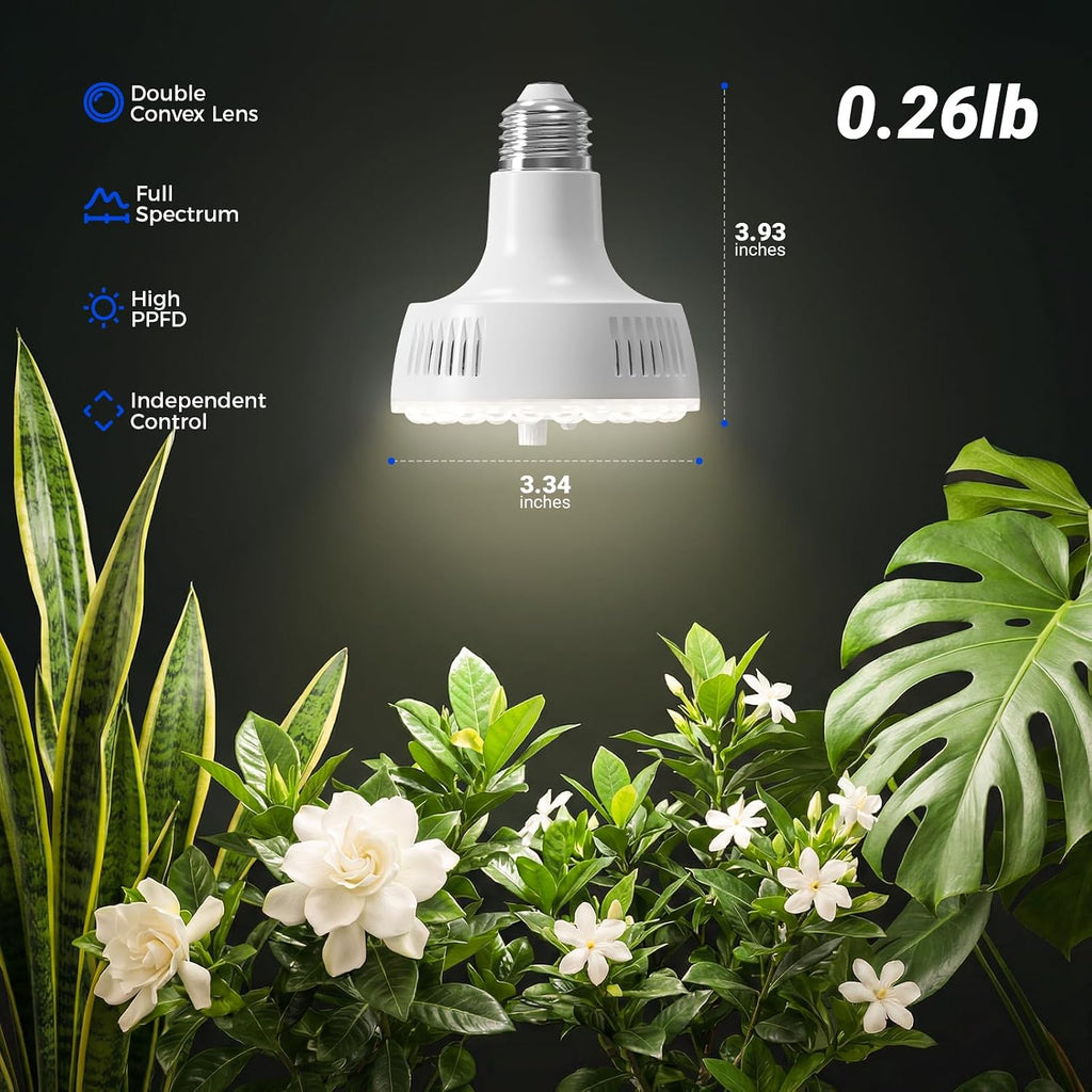 OG11A Grow Light Bulbs for Indoor Plant, 4000K 11W, White
