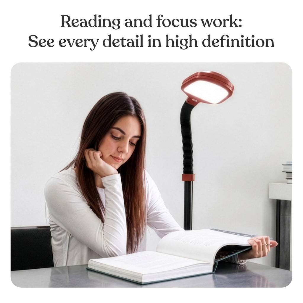 Litespan - Bright LED Floor Reading Lamp for Over Chair Crafts and Reading, Estheticians' Light for Lash Extensions