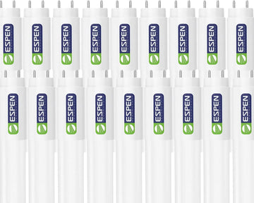 25 Pack 4FT LED T8 Type B Light Tube, Ballast Bypass, Internal Driver, Single or Double-End Power, 15W, 2200 Lumens