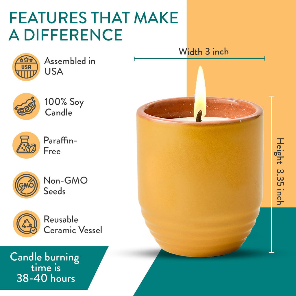 Garden Vibes - 6oz Soy Wax Candle and Planter - Last Light